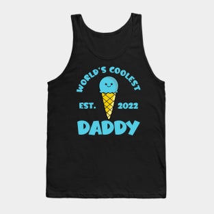 World's Coolest Daddy Est. 2022 Kawaii Ice Cream Tank Top